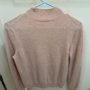 Women's Cream100% Wool Crew Neck Sweater
